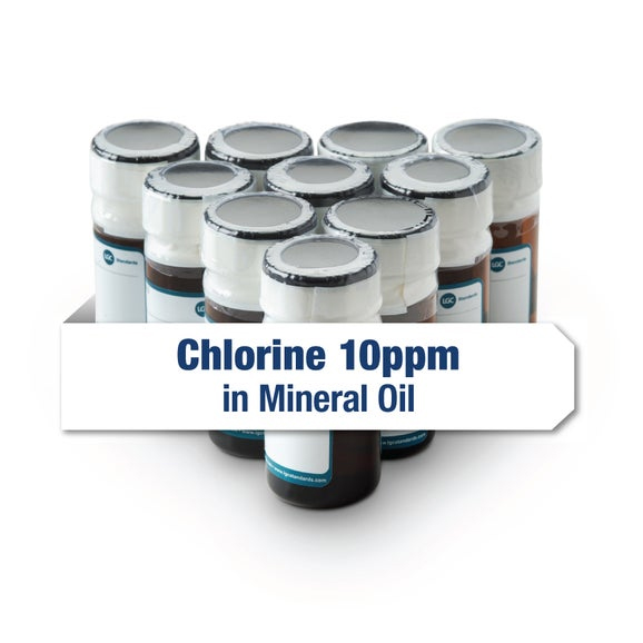 Calibration; Cl in Mineral Oil, 10 ppm (10 mL) - Set of 10 - 203128-01