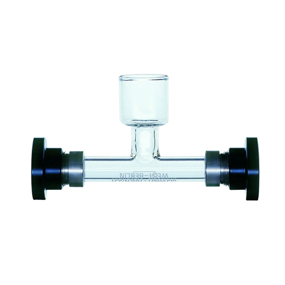 Glass tube with bubble trap